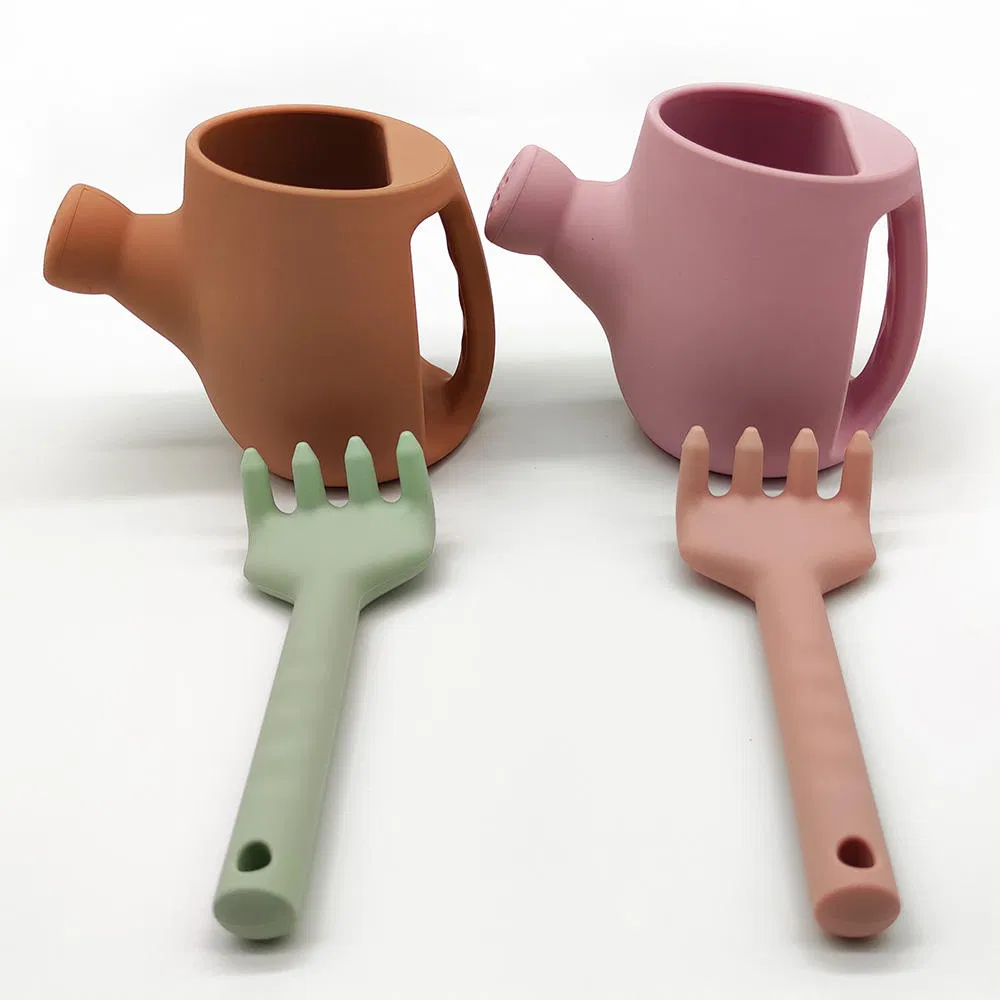 Silicone Pot Rake Beach Toys Sets Outdoors Activities Watering Can