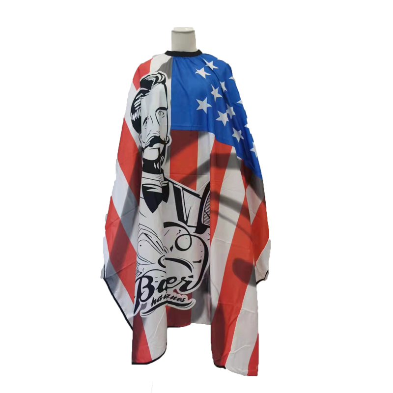 Wholesale Barber Cape Custom Logo Salon Cutting Hair Hairdressing Cape for Men