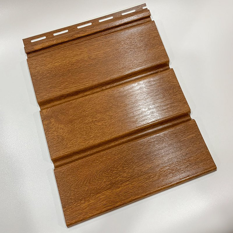 Exterior Roof Decorative Wood Grain Soffit Ceiling Panel PVC Vinyl Siding