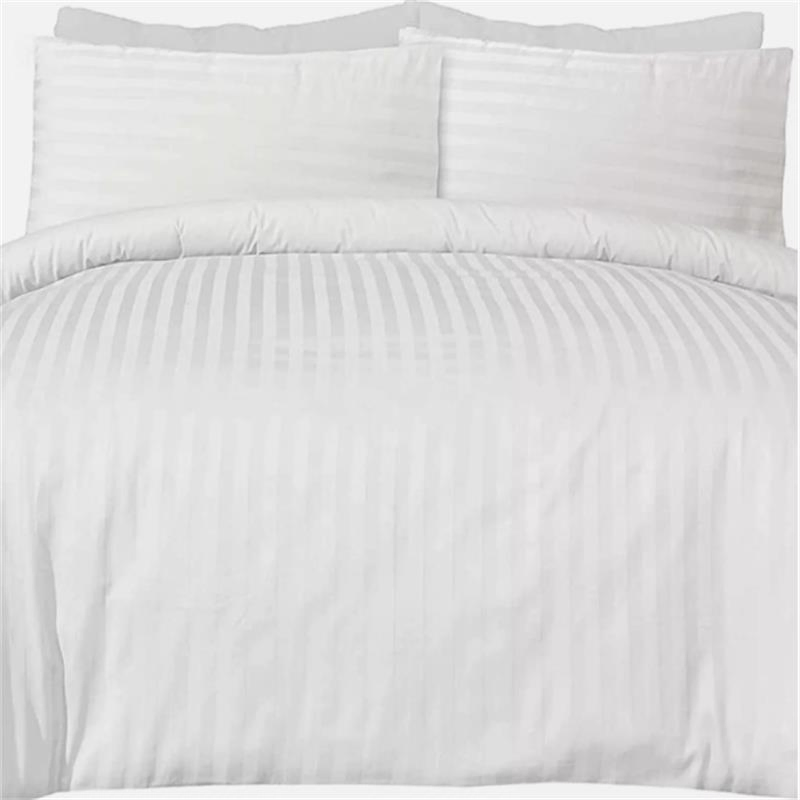 Luxury 300 Thread Count Hotel 100% Cotton Hospitality White Bed Sheet Queen Size for Hotel