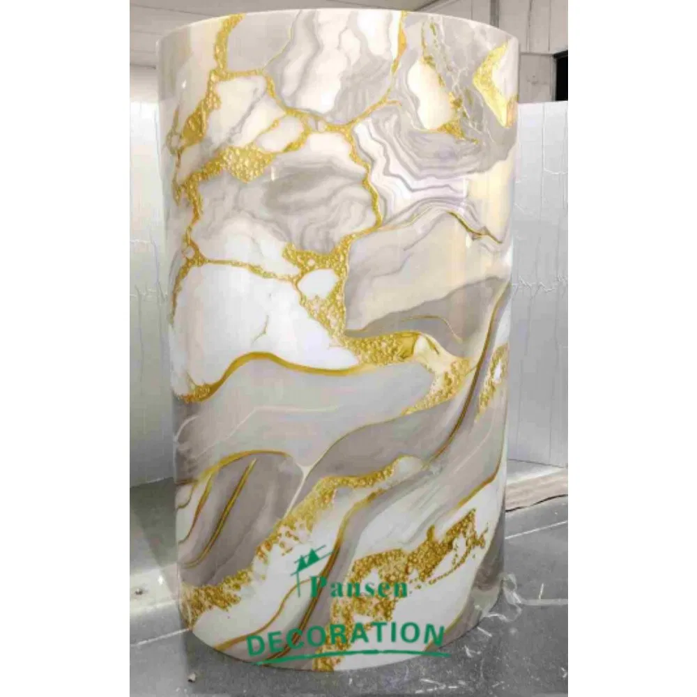 1.2X3m Modern Marble Self-Adhesive Waterproof Foam Sticker Wall Covering Decoration