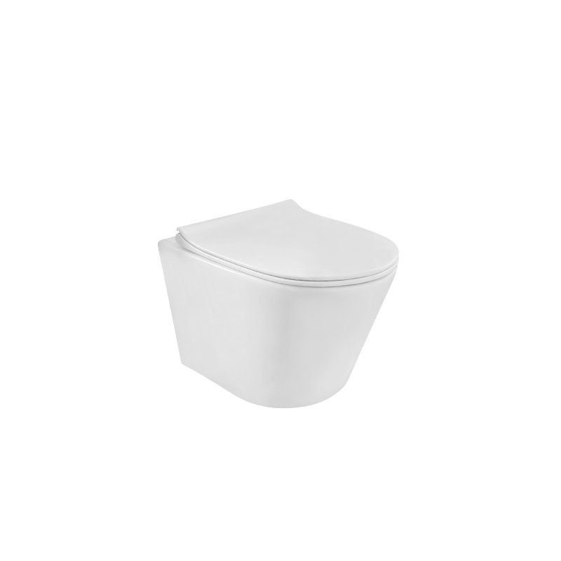 Bathroom Sanitary Ware Wall-Mounted Ceramic Toilet Bathroom Wc Toilet Wall Hung Toilet with Toilet Seat Cover