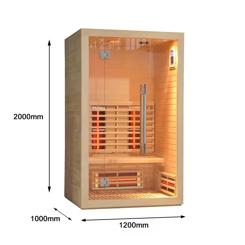 Инфракрасная сауна на 2 персоны из массива дерева