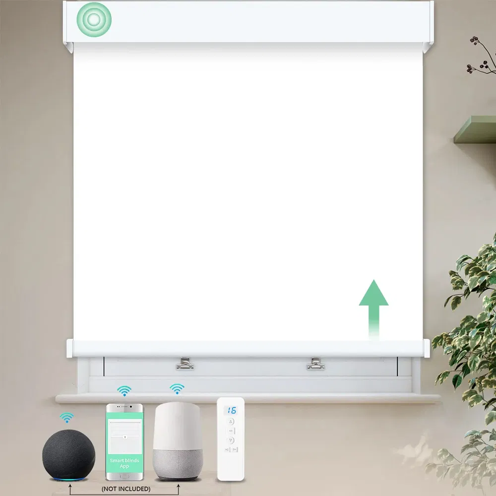 Day and Night Smart Motor Curtain Blinds Motorized Blinds Alexa Home Roller Blinds