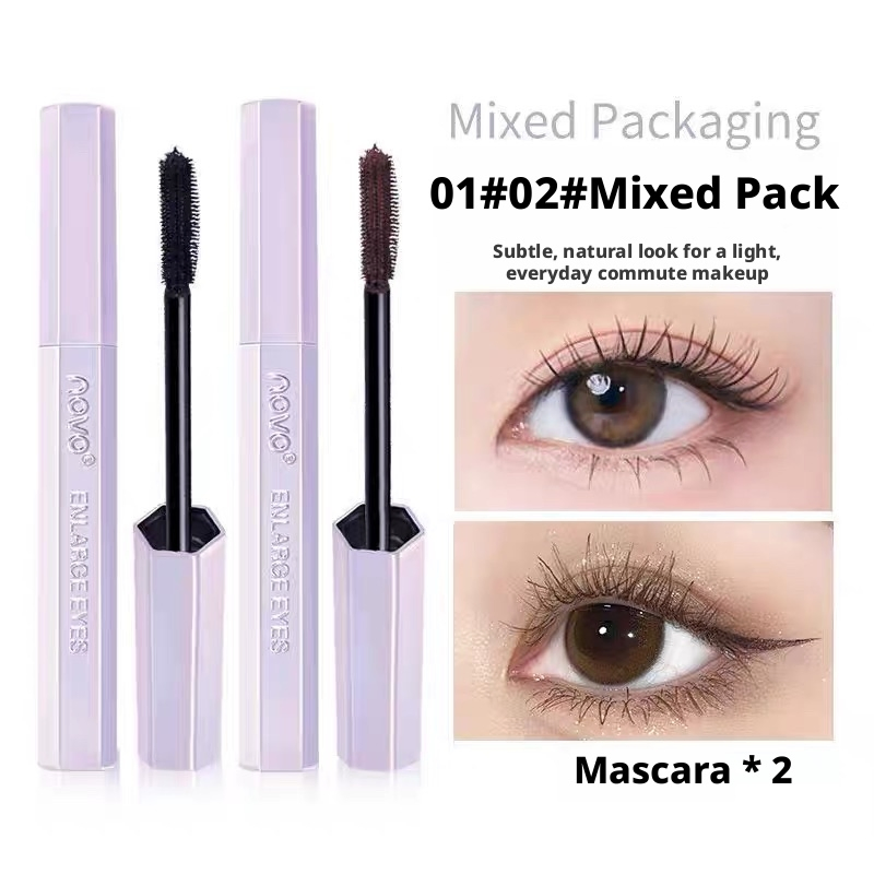 Novo Lightweight Lengthening Mascara Natural Smudge-Proof Volumizing Easy to Apply
