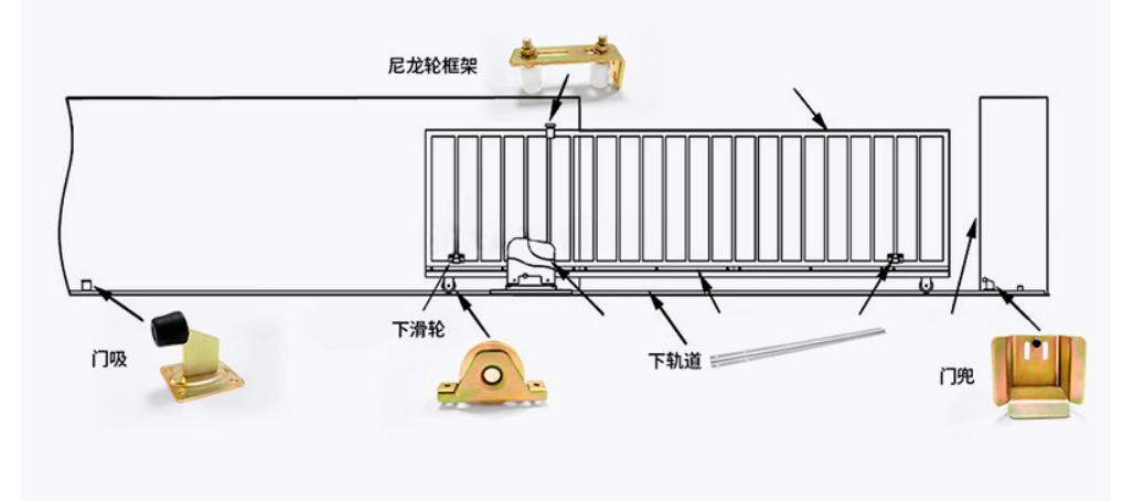 Fsu 90 Sliding Gate Track Door Roller for Wooden Door