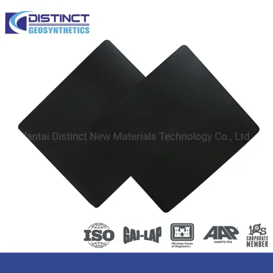Yantai Textured HDPE Geomembrane 0.5mm-3.5mm 7m*100m Customized Specifications