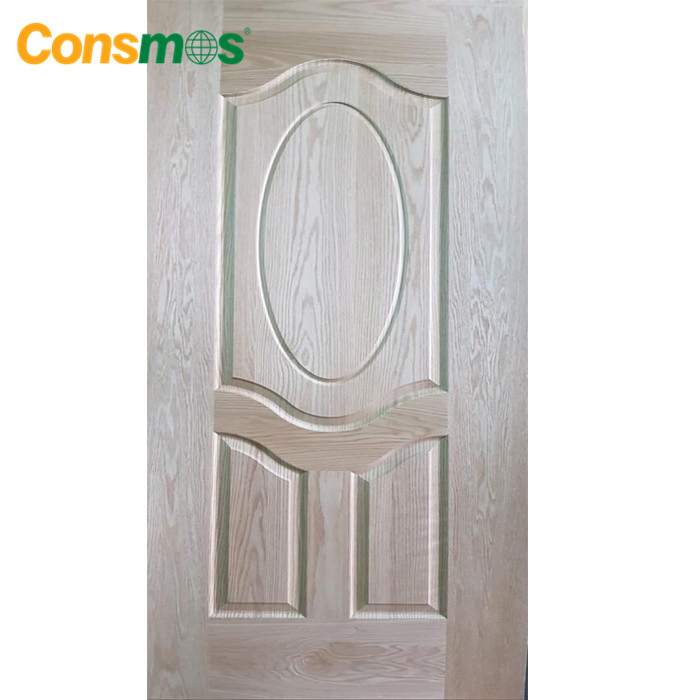 Consmos 3mm Natural Wood Veneer MDF/HDF Mould Door Skin Sheet for Interior Door Panel