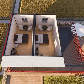 New Easy Installation Warehouse Villa Transportable Prefab Mobile Home Modular Portable Container House for Hotel