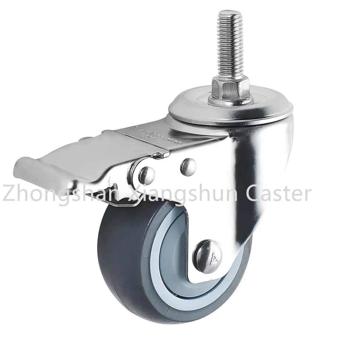 High Quality SUS 304 Stainless Steel TPR Caster Wheel, High Anti Corrosion with Quiet and Smooth Rotation, for Furnitures, Labs, Hospital