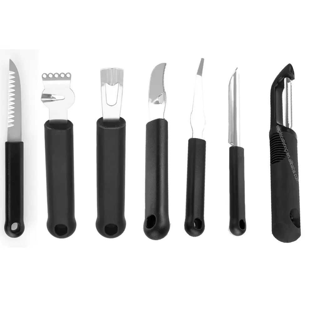 Stainless Steel Channel Knife with PP Handle Kitchen Tool for Vegetable and Fruit Cutting