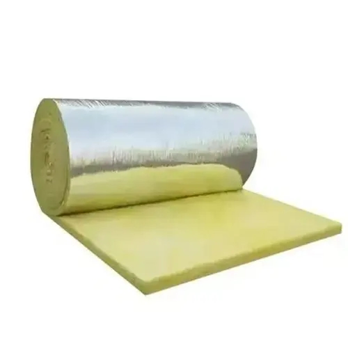 Fiberglass Insulation Blanket Black Glasswool Roll Fiber Glass Wool Sound-Proof Insulation
