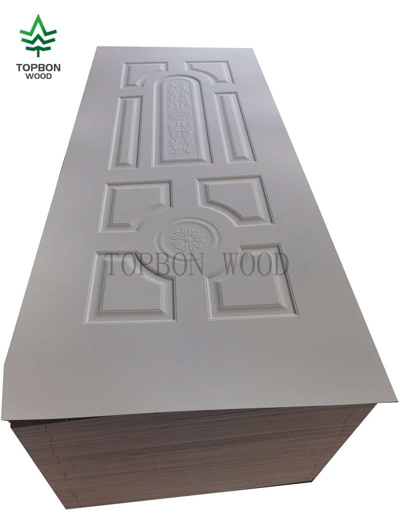 2 Panel White Primed Skin Interior Style Doors Wood MDF Modern Molded