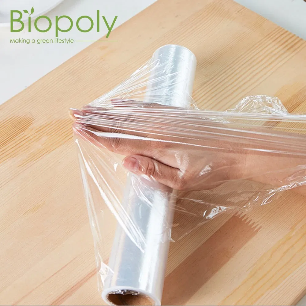 30cm*30m Home Compostable Perforated Cling Film Fresh Wrap