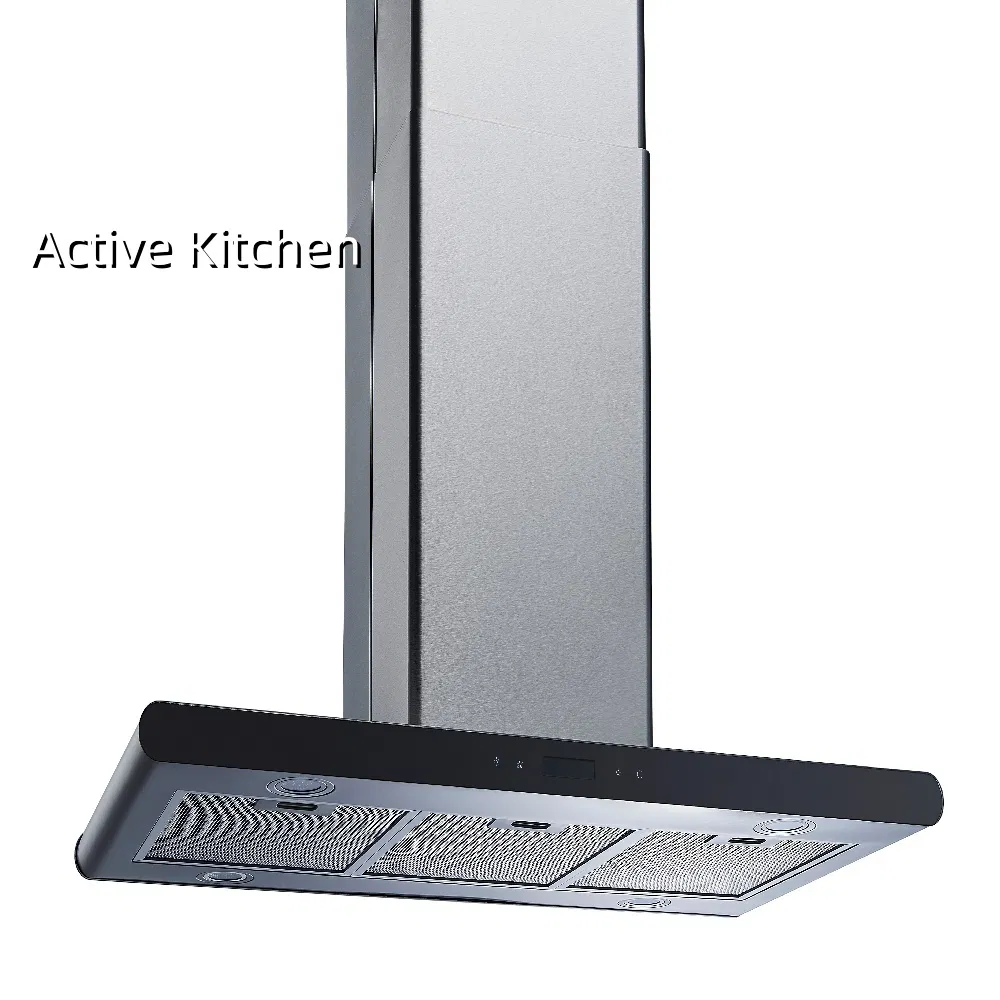 Cooking Timer Air Extractor Low Energy T-Type Machine Kitchen Range Hood Tempered Glass Smoke Exhaus Extractor