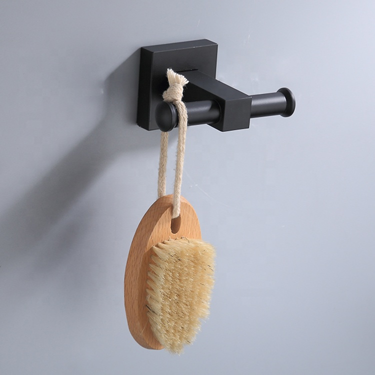 Bathroom Clothes Hanging Hook Double Coat Robe Hooks