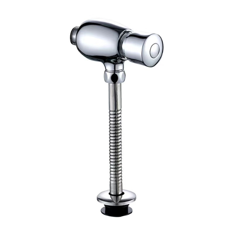 Heavy Duty Manual Push Button Toilet Flush Valve for Commercial Use