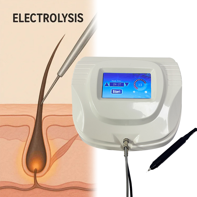 Apilus Beauty Clinic 0.01mm Fine Needle Epilator Electrolysis Machine Hair Removal Epilation