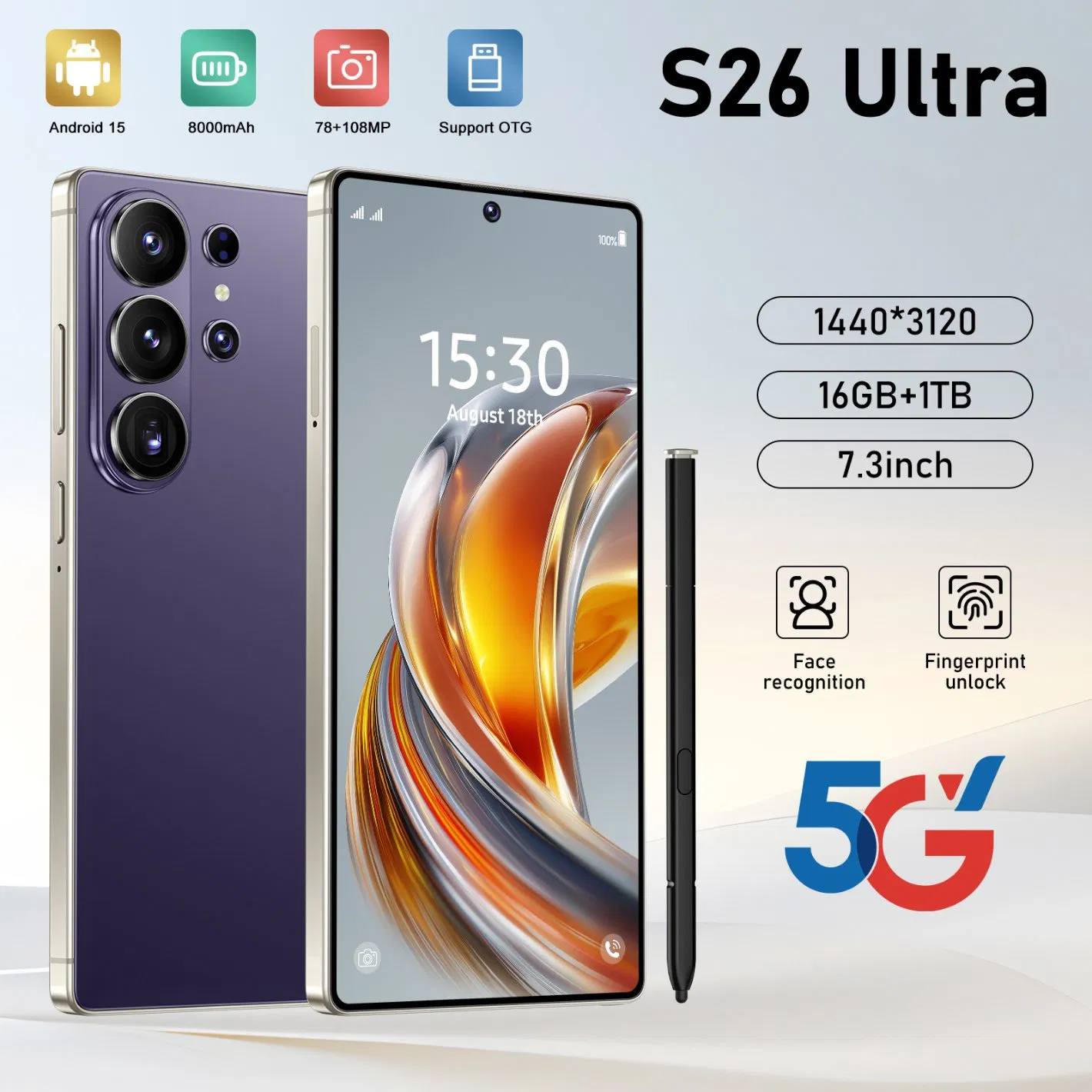 Смартфон S26 Ultra 5G 16GB/1TB, слайдер