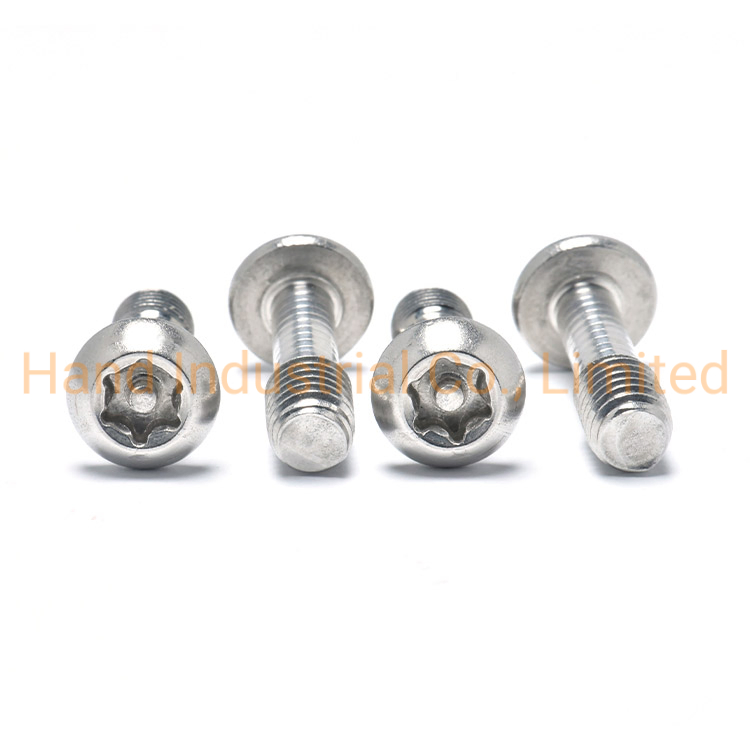 M4 M5 Button Pan Head Screw Stainless Steel Torx Pin Socket Captive Screws
