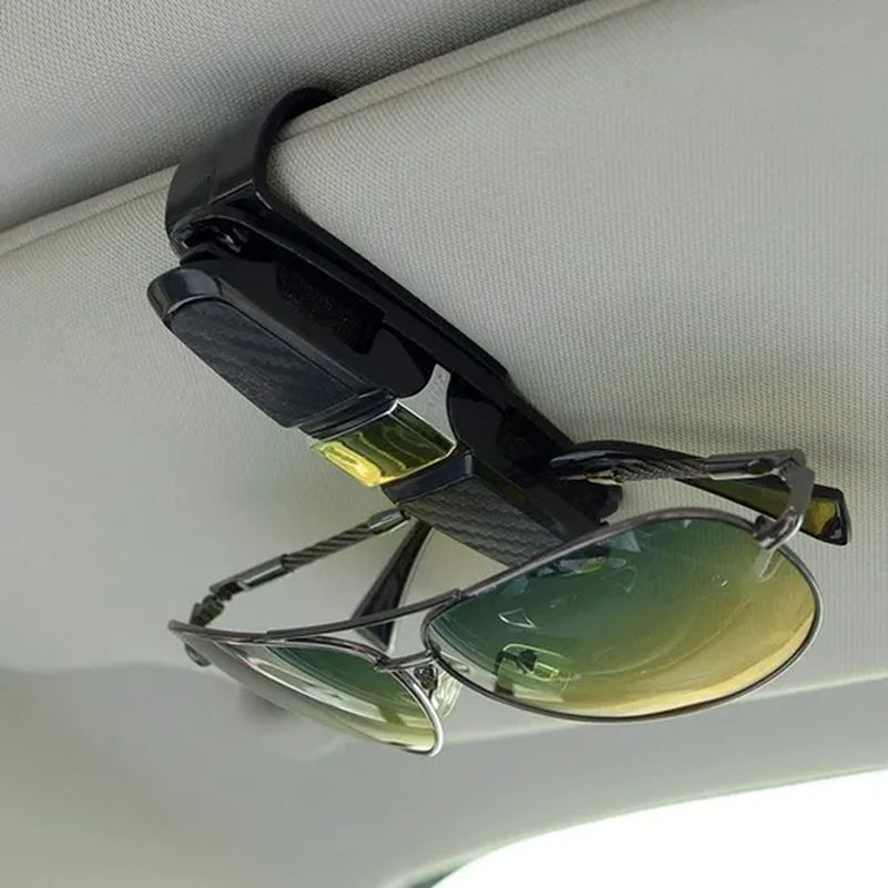 Universal Car Visor Sunglasses Holder Eyeglasses Mount with Ticket Card Clip Tg001_22