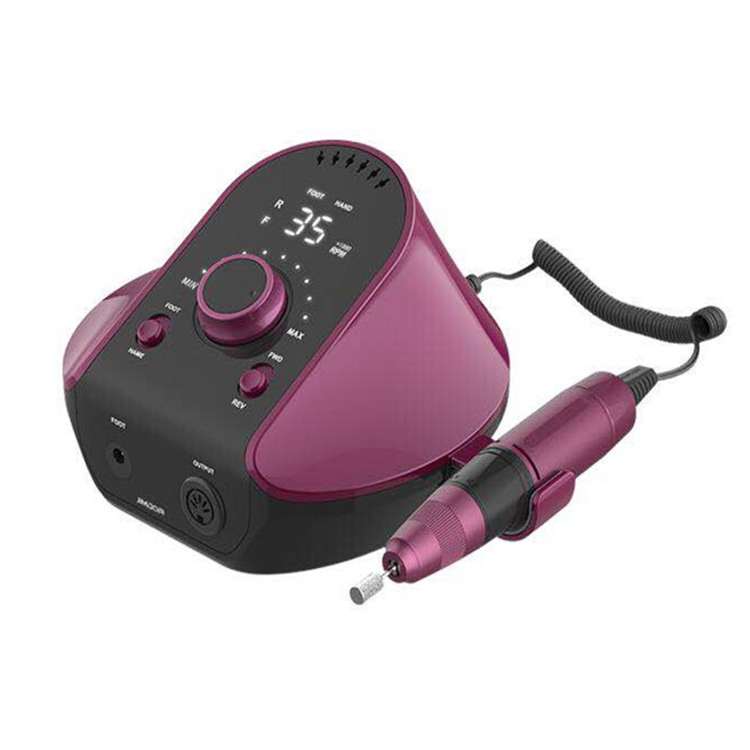 Adjust Direction 35000rpm Electric Acrylic Nail Drill Machine for Home, Nail Art Salon Use