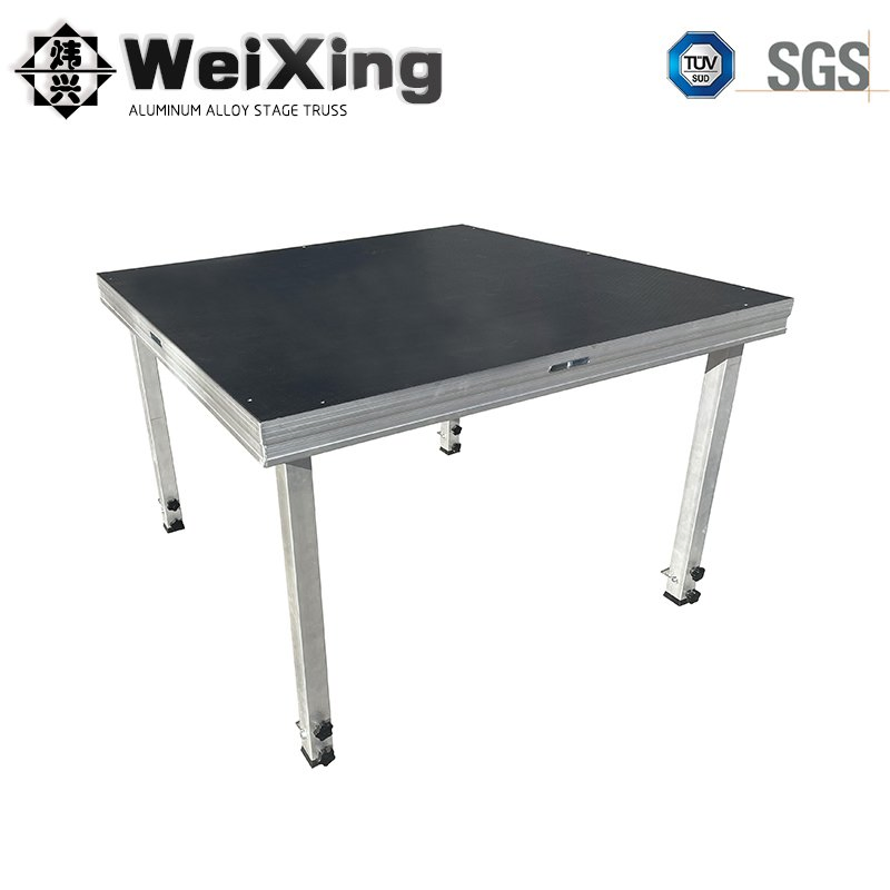 Square Leg Portable Quick Install Aluminum Modern Concert Events Stage Outdoor Indoor Stage Platform