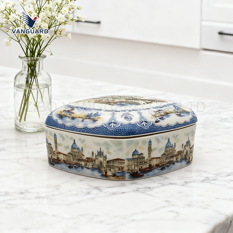 Керамическая сахарница с индивидуальной печатью