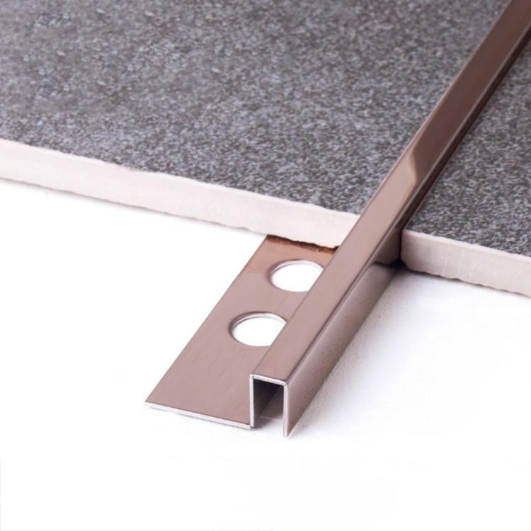 Decorative Brass Bar Metal Floor Inlay Square Bar Tile Trim