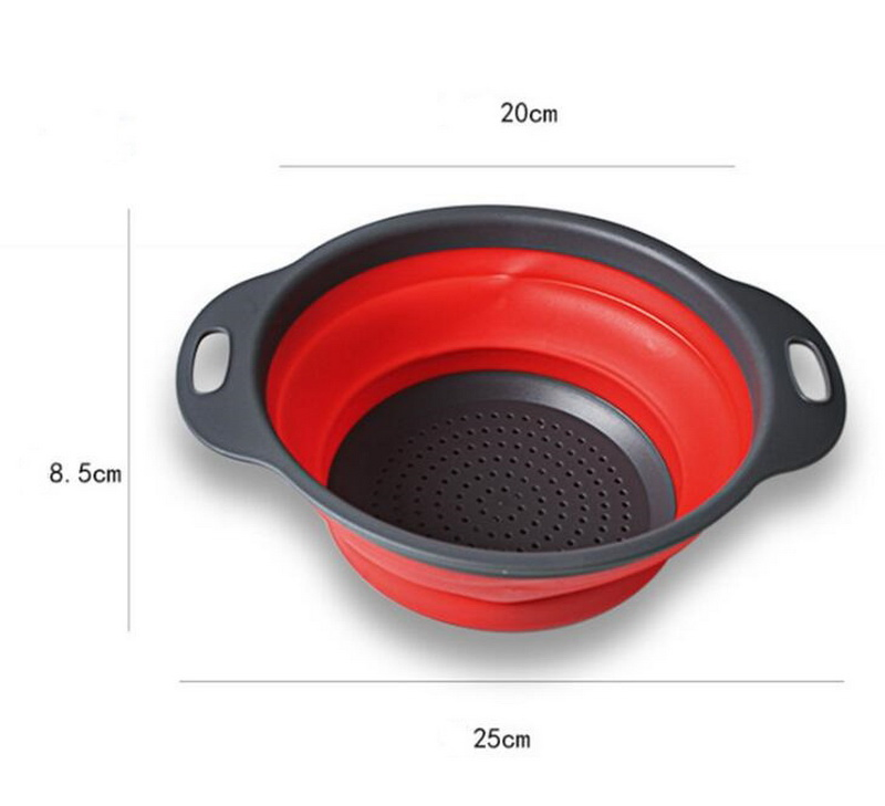 Silicone Filter Water Drain Basket Folding Asphalt Basket