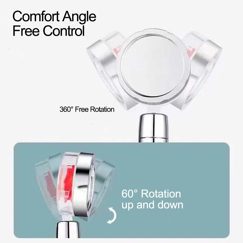 High Pressure Shower Head, Turbo Fan Shower Head with Filter, Handheld Turbo Propeller Shower