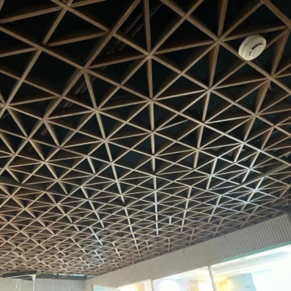 Aluminum Triangular Open Cell Grid Ceiling System Custom Aluminum Ceiling Panel