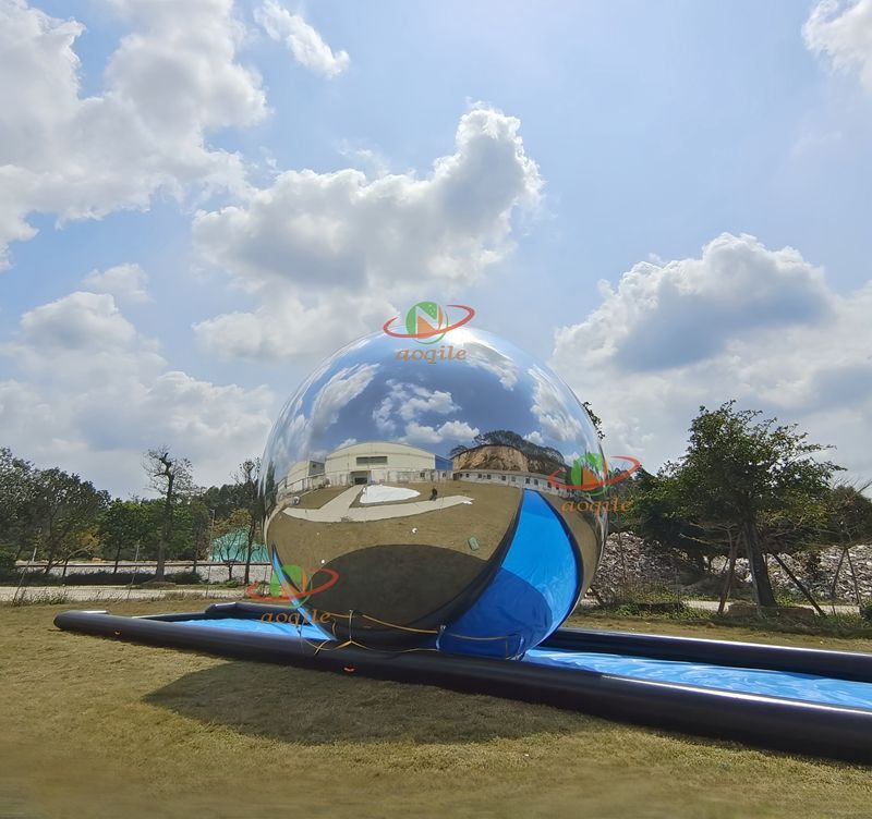 Manufacturer Custom Giant Inflatable Mirror Ball PVC Inflatable Party Mirror Ball Sphere Inflatable Mirror Balloon for Sale