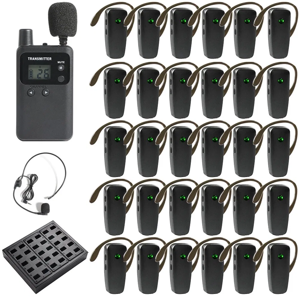 Беспроводная аудиогид-система UHF с дальностью 200 м