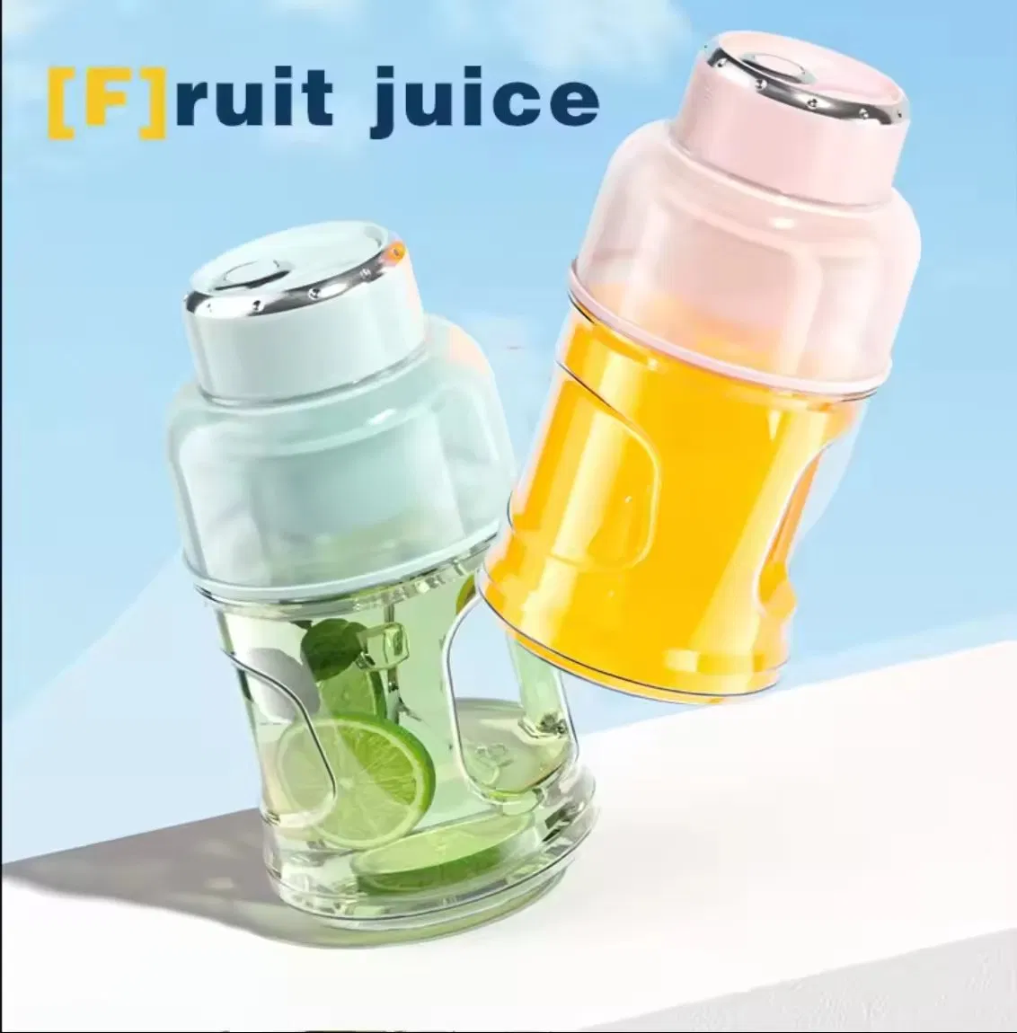 Electric Juicer Portable Bottle Mixer Fruit Juicer Cup Blender USB Charging Orange Lemon Blender