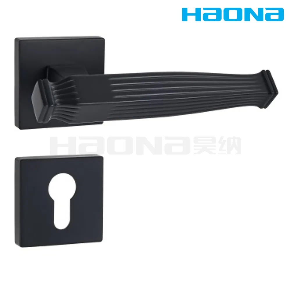 Modern Design Zinc Alloy Bathroom Door Hardware Split Type Interior Pull Lever Door Handle