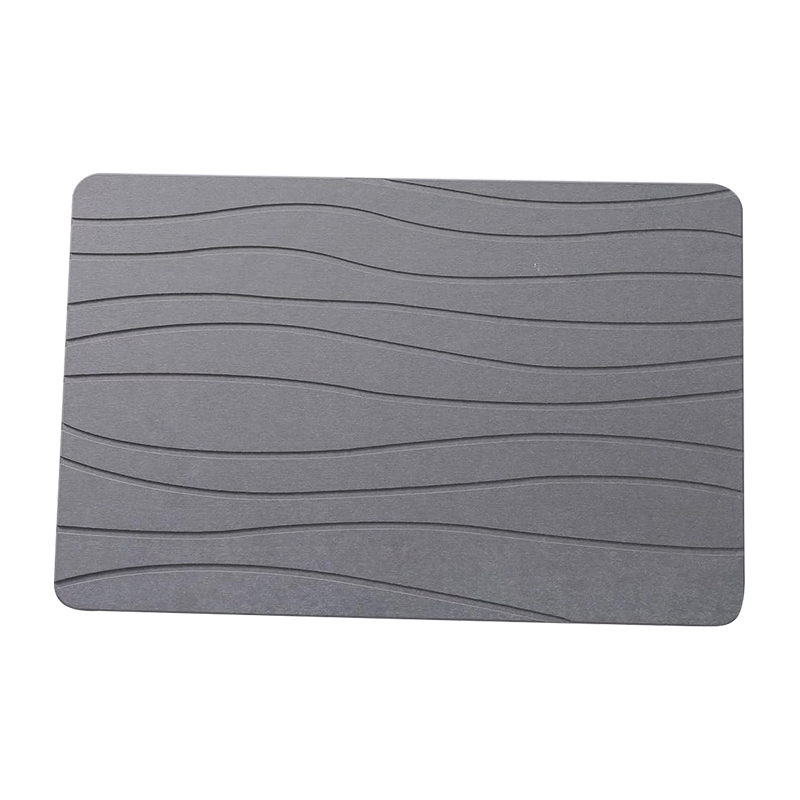 New Design Fast Drying Thin Stone Diatomaceous Earth Bath Mat for Bathroom
