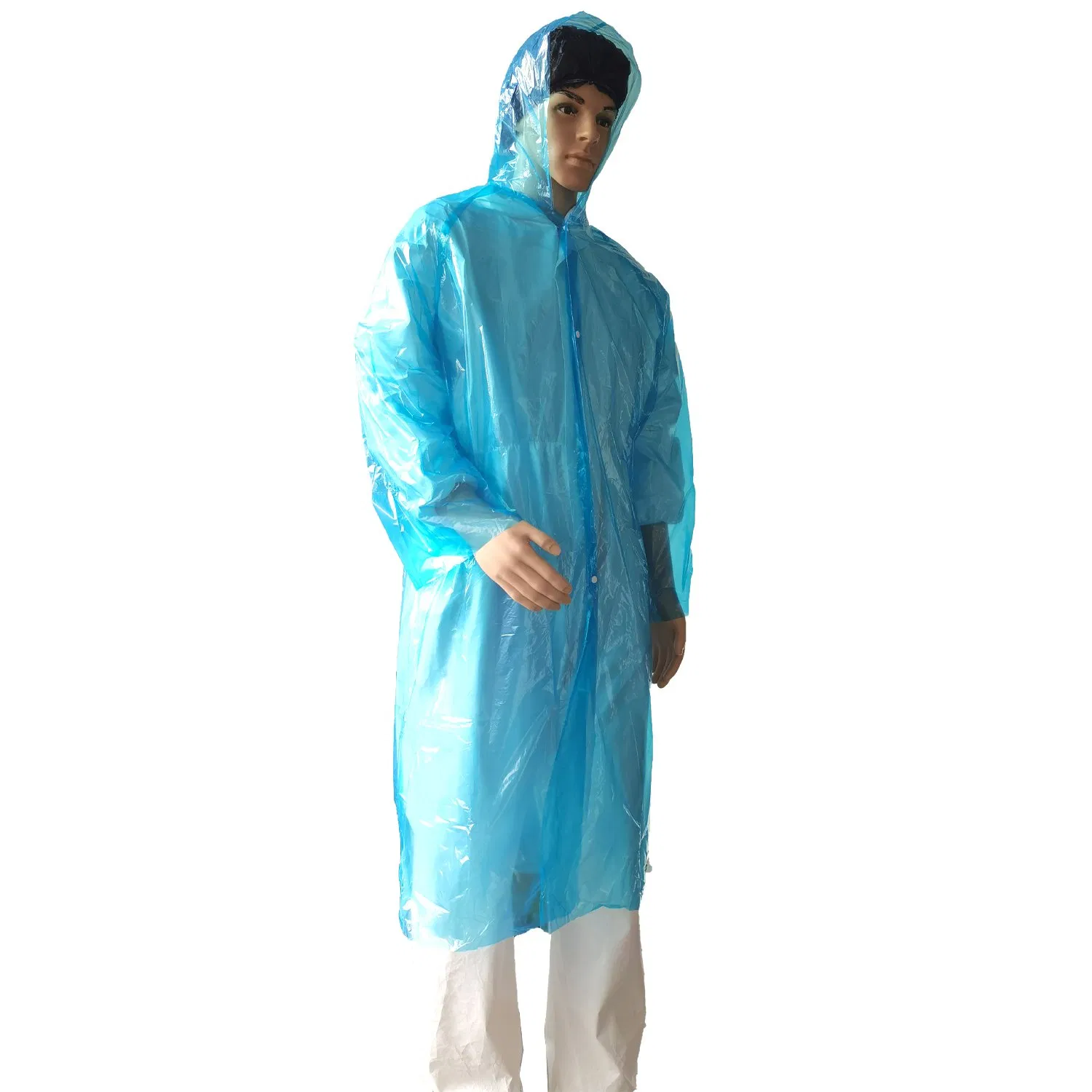 Disposable Waterproof Rainwear Emergency PE Raincoat