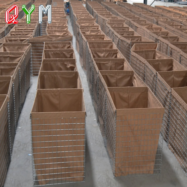 Defensive Barrier Fence Gabion Boxes Galvanized Defence Bastion