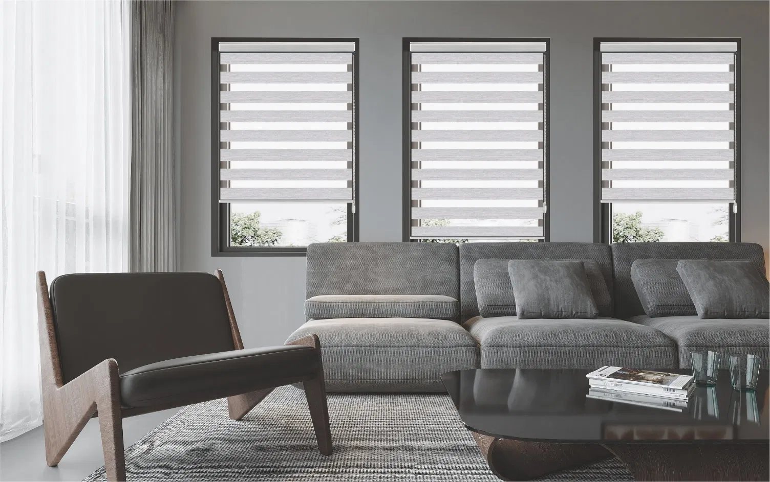 Modern Sheer Window Shades with Cutting-Edge Technology for Home