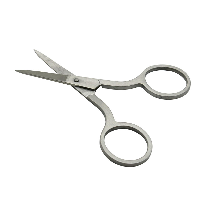 3mm Thickness 3.5inch Stainless Steel Eyebrow & Nose Hair Manicure Cuticle Scissors