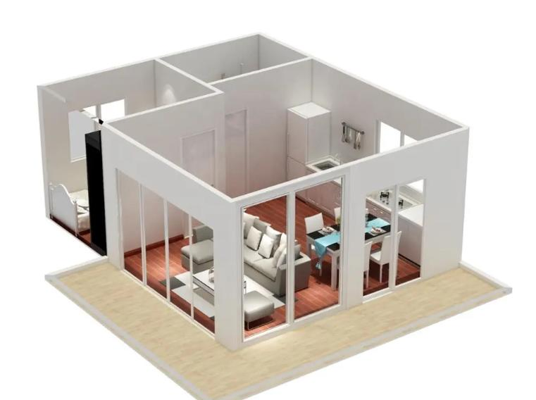 Prefab Modular Portable Flat Pack Australian Standard Homes Prebuilt Tiny Container House Garage Storage Container House