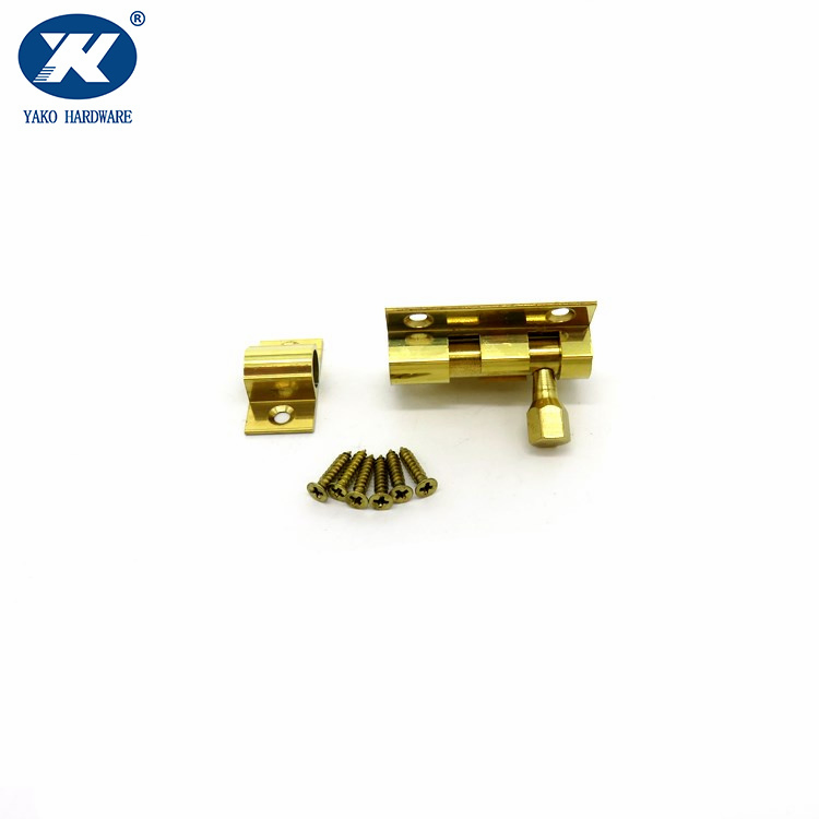 2" 3" 4" 6" 8" 12" Solid Brass Door Latch Bolt with Screws Slide Barrel Bolt