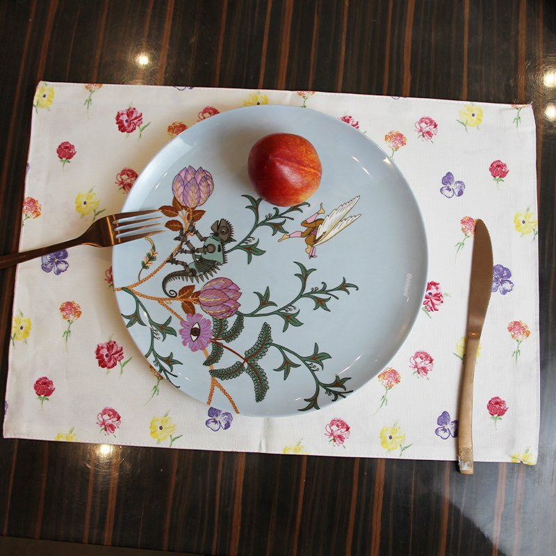 Wholesale 100% Cotton Custom Printed Rustic Placemat Table Placemat