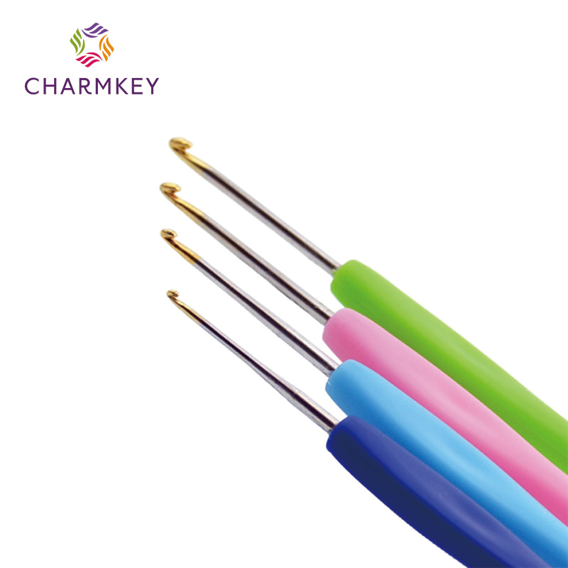 Alta Calidad Ganchillo Aluminio Colores Personalizado, Hot Selling High Quality Custom Colorful Aluminum Crochet Hook