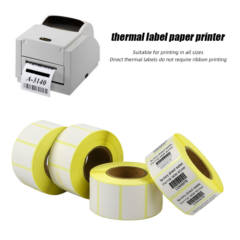 Custom Printing Waterproof Color Thermal Code Label Adhesive Blank Barcode Label