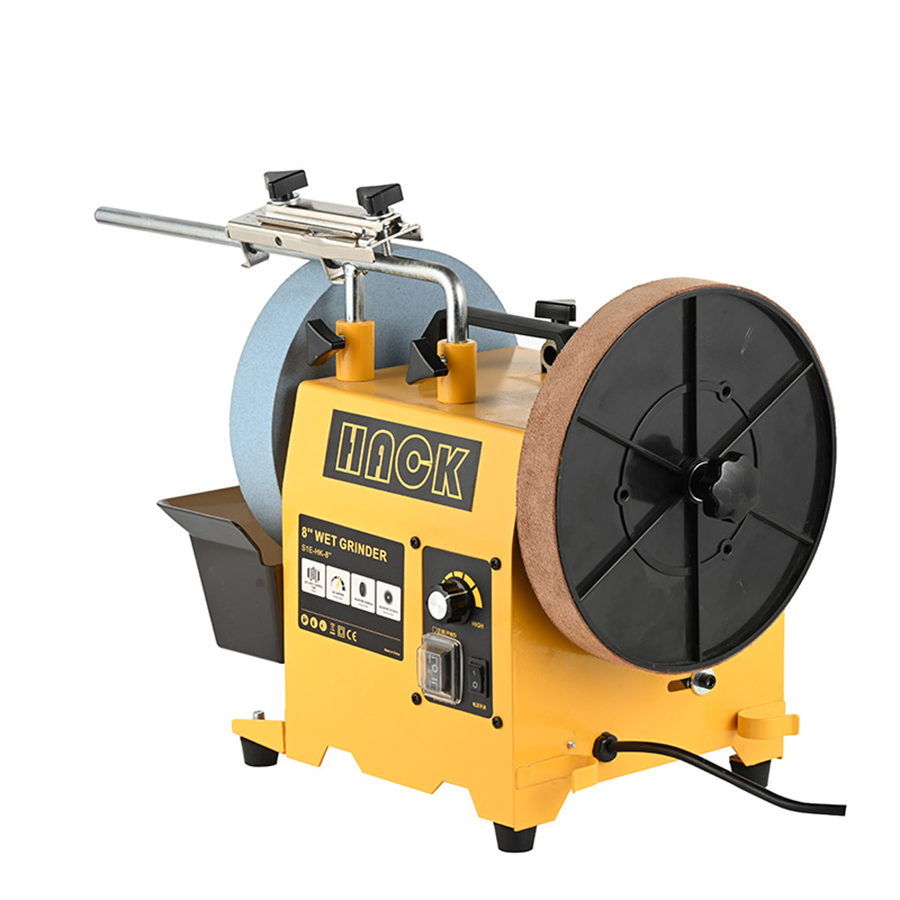 Portable Handle Factory Direct Sales 8" Stable Steel Frame Meat Slicing Knife Sharpener Polishing Machine