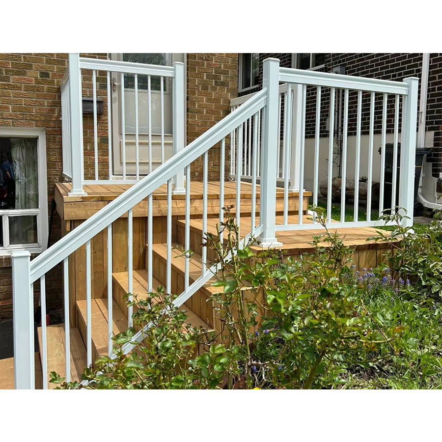 Customized Balcony Baluster Aluminum Stair Guardrail Garden Fence Handrail External Balustrade Courtyard Railing Custom Aluminium Alloy Deck Railings