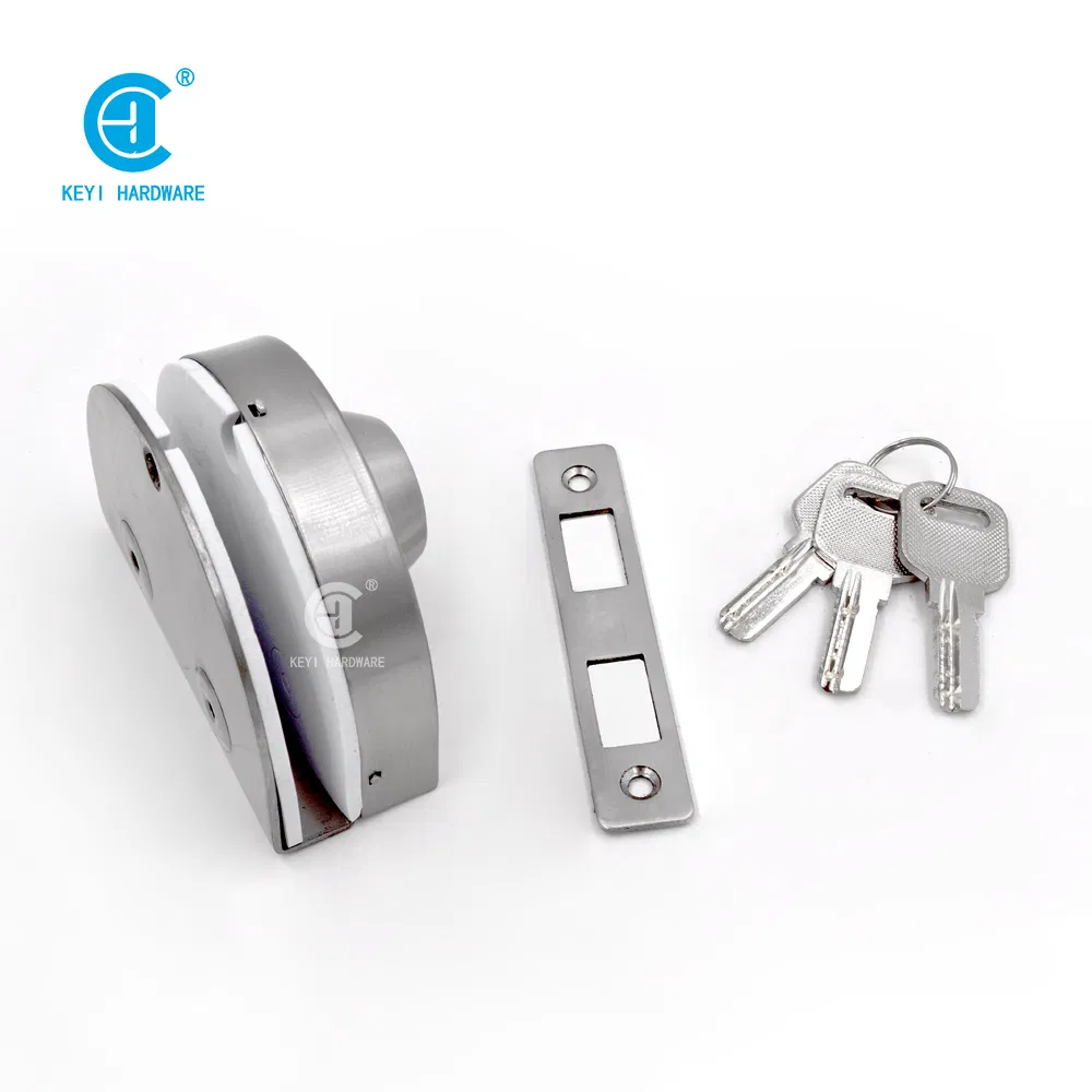 Wall to Glass Single Stainless Steel Frameless Glass Door Lock