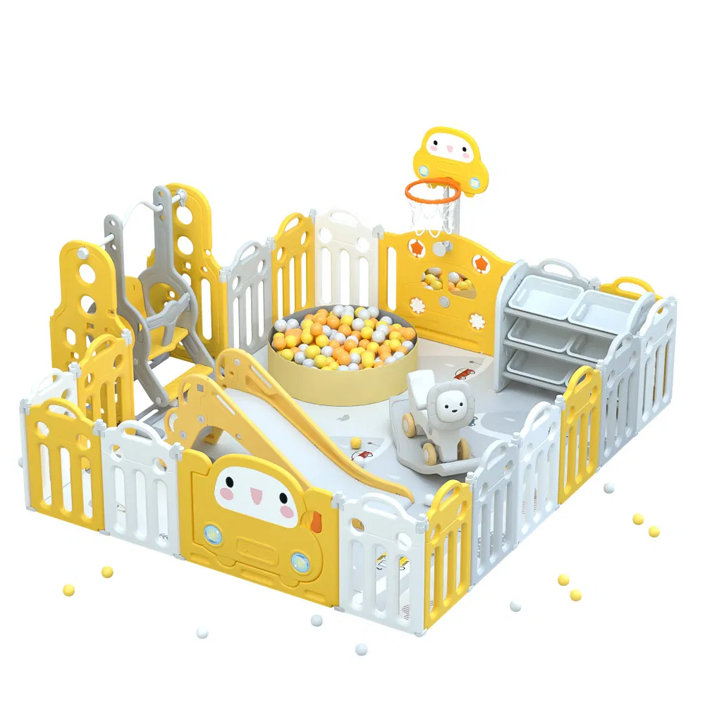 Children's Collapsible Playpen Indoor Above Ground Crawling Plastic Playground